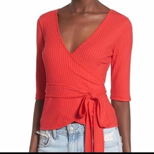 Leith wrap top